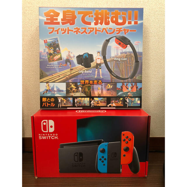 Nintendo Switch(ニンテンドースイッチ)の【中古•美品】Nintendo Switch 本体セット エンタメ/ホビーのゲームソフト/ゲーム機本体(家庭用ゲーム機本体)の商品写真