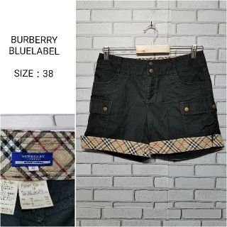 バーバリーブルーレーベル(BURBERRY BLUE LABEL)の【バーバリーブルーレーベル】　ショートパンツ　ノバチェック　38 キュロット(ショートパンツ)