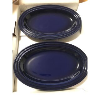 ルクルーゼ(LE CREUSET)のルクルーゼ　オーバルプレート　2枚セット(食器)