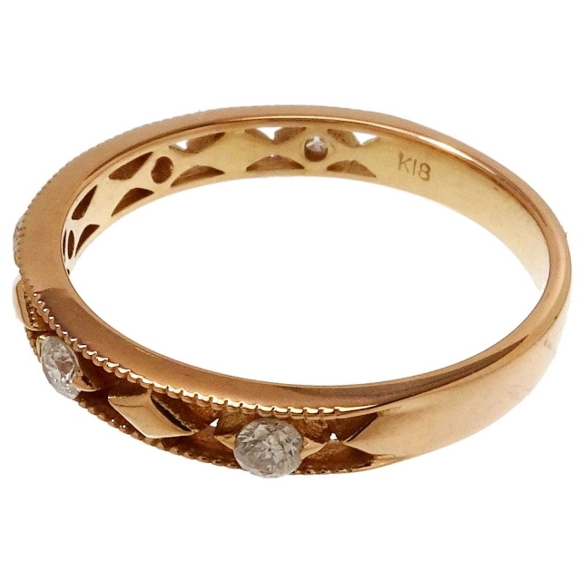 リング・指輪  K18PG ダイヤモンド レディースのアクセサリー(リング(指輪))の商品写真