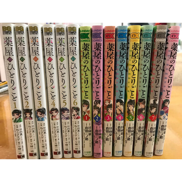 全14巻 薬屋のひとりごと 1〜6巻 猫猫の後宮謎解き手帳 1〜8巻 - 青年漫画