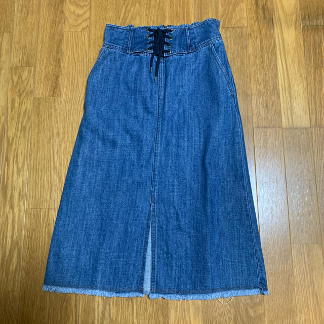 w closet(ダブルクローゼット)のダブクロ　デニムスカート レディースのスカート(ロングスカート)の商品写真