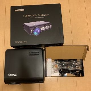 WiMiUS P20 プロジェクター 6500lm 1080PフルHDの通販 by R ...