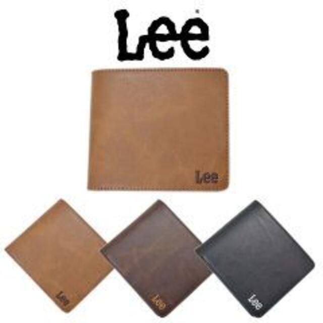 Lee(リー)の送料無料　新品　LEE リー ウォレット 二つ折り 財布　チョコ メンズのファッション小物(折り財布)の商品写真