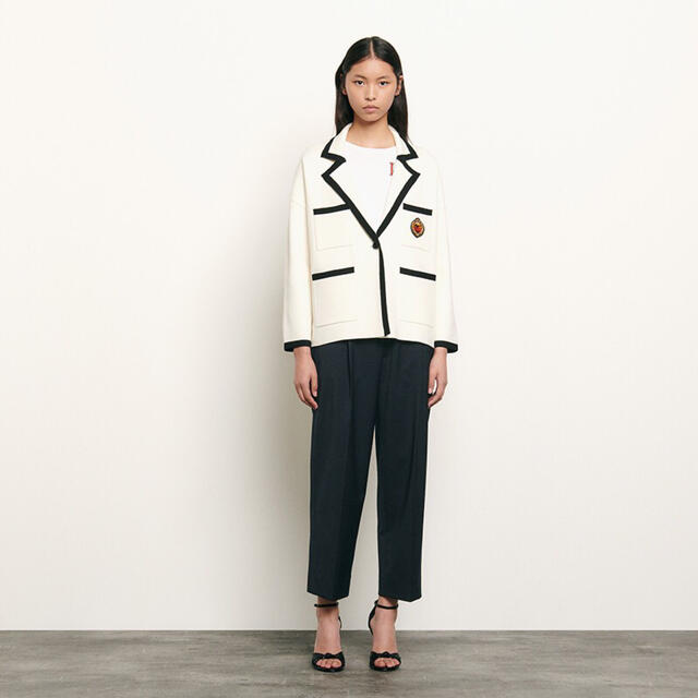 ❤️Sandro2020秋新作 新品 白トップス カーディガン 綺麗上品