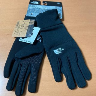 ザノースフェイス(THE NORTH FACE)の【新品】ノースフェイス  イーチップ グローブ 黒 Mサイズ(手袋)