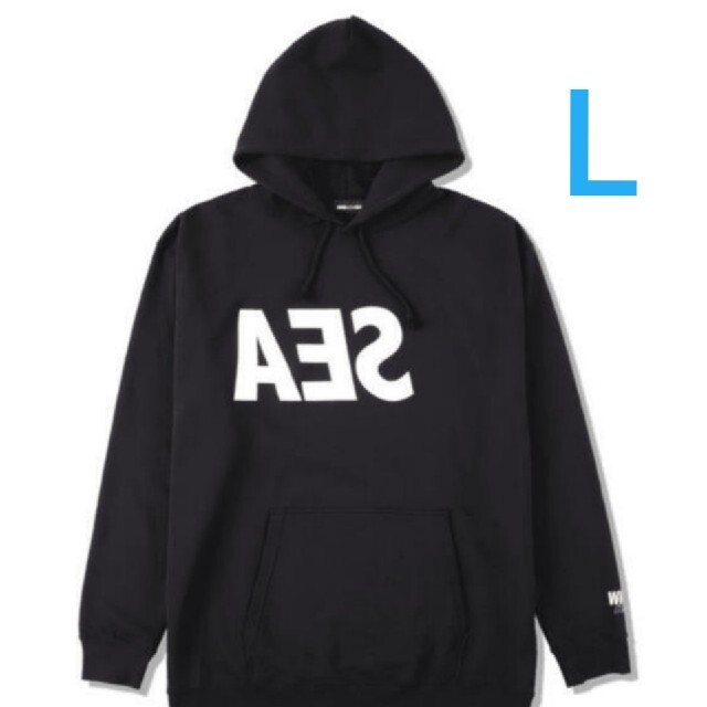 CASETIFY WIND AND SEA ロゴパーカー黒L hoodieトップス