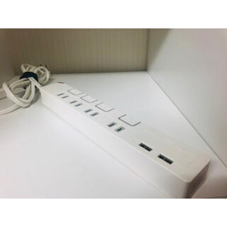 オームデンキ(オーム電機)のオーム電機　4口2m節電タップPUSH+USB電源　コンタクト(その他)