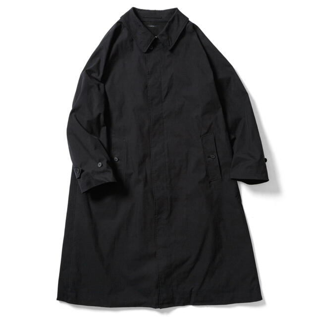 YAECA(ヤエカ)のLENO BAL COLLAR COAT   BLACK1 メンズのジャケット/アウター(ステンカラーコート)の商品写真