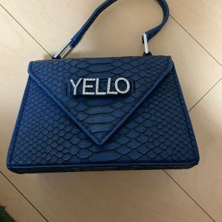 YELLO イエロ　パイソン柄　minicube bag バッグ