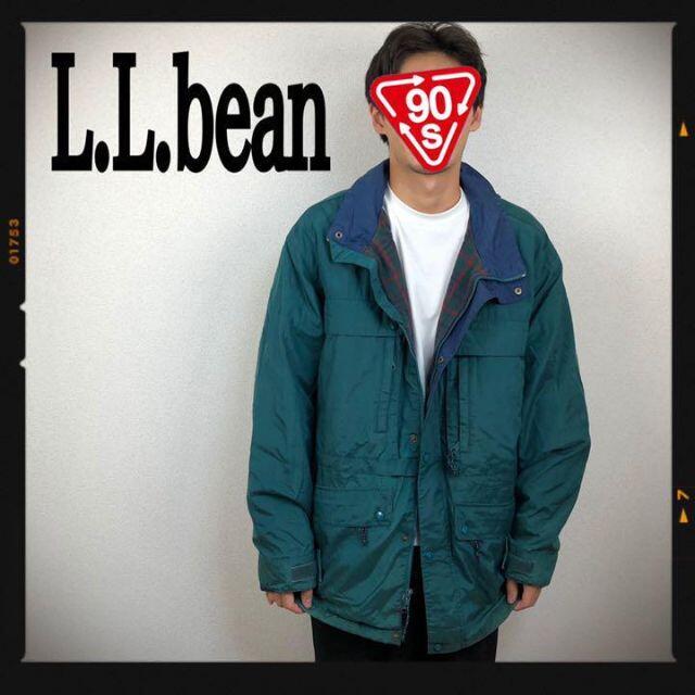 L.L.Bean(エルエルビーン)のエルエルビーン L.L.bean マウンテンパーカー ナイロンジャケット 深緑 メンズのジャケット/アウター(マウンテンパーカー)の商品写真
