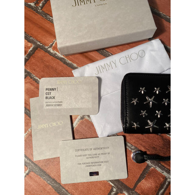 JIMMY CHOO(ジミーチュウ)の[新品] ジミーチュウ　スタースタッズ　コインケース PENNY ブラック レディースのファッション小物(コインケース)の商品写真