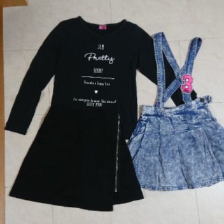 JENNI他　秋服女の子150㎝　9点まとめ売り+追加1点 白ニットカーディガン