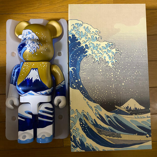 BE@RBRICK 400% 富士山 葛飾北斎【富嶽三十六景神奈川沖浪裏】