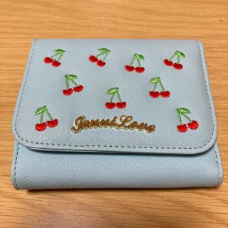 ジェニィ(JENNI)のJenni Love ジェニィ ラブ 三つ折り財布 水色 チェリー柄(財布)