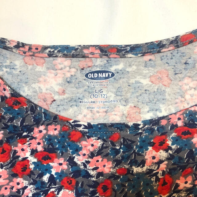 Old Navy(オールドネイビー)のOLD NAVY （10-12）花柄　ワンピース キッズ/ベビー/マタニティのキッズ服女の子用(90cm~)(ワンピース)の商品写真