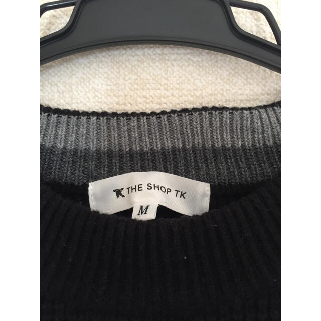 THE SHOP TK(ザショップティーケー)のTHE SHOP TK  ポケ付き ワンポイントセーター ネイビーMサイズ メンズのトップス(ニット/セーター)の商品写真