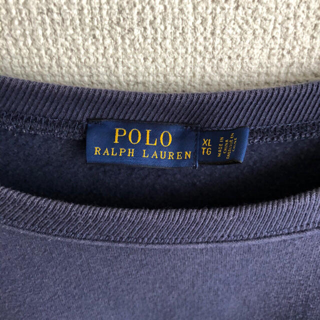 POLO RALPH LAUREN(ポロラルフローレン)のPOLO RALPHLAUREN ロゴプリント　スウェット　トレーナー　XL レディースのトップス(トレーナー/スウェット)の商品写真