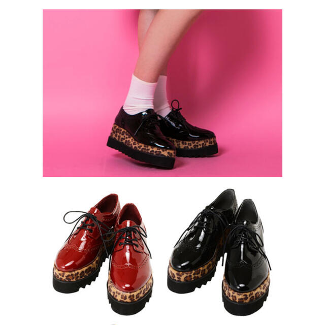 おすすめ Candy Stripper - キャンディストリッパー　LEOPARDハイソール ウィングチップ ローファー+革靴