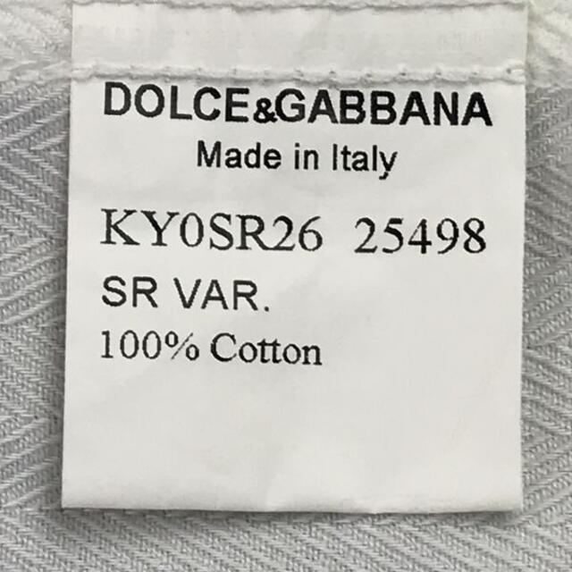 DOLCE&GABBANA(ドルチェアンドガッバーナ)のイタリア製　ドルチェ＆ガッバーナ　長袖シャツ　サイズ38（XS　白 メンズのトップス(シャツ)の商品写真