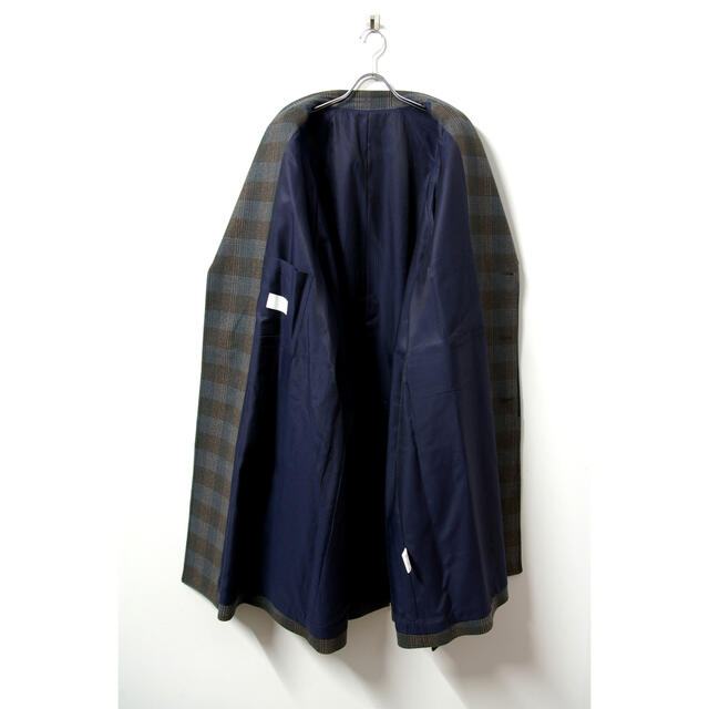 SUNSEA(サンシー)のSY様専用URU(ウル)/WOOL CHECK BELTED COAT/Gray メンズのジャケット/アウター(チェスターコート)の商品写真