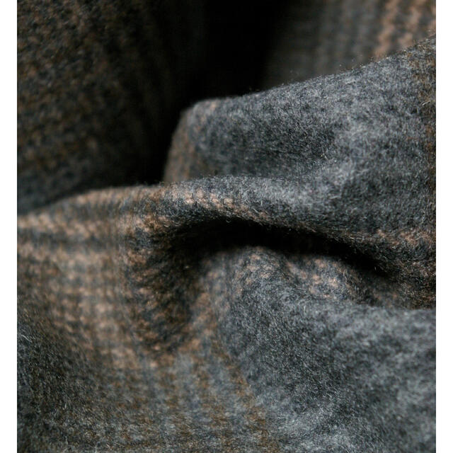 SUNSEA(サンシー)のSY様専用URU(ウル)/WOOL CHECK BELTED COAT/Gray メンズのジャケット/アウター(チェスターコート)の商品写真