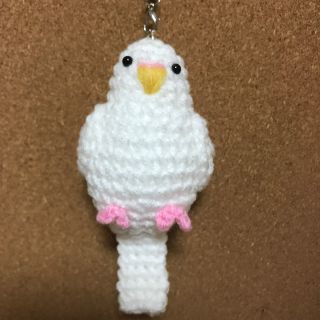 あみぐるみ★インコ　ホワイト(あみぐるみ)