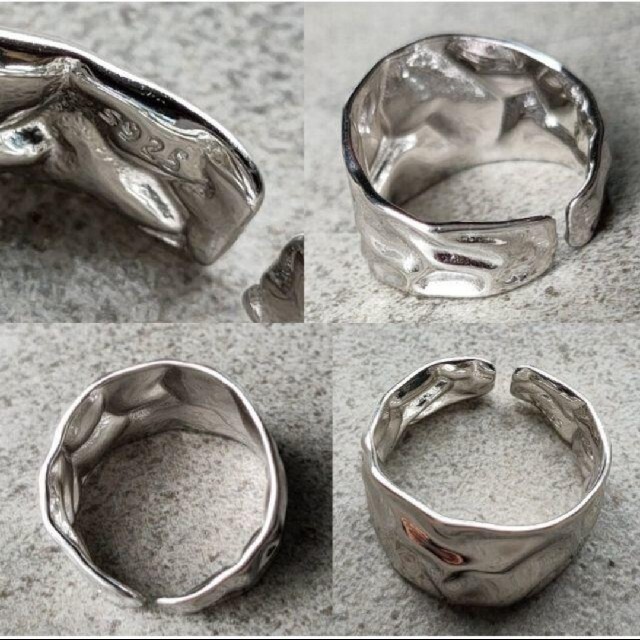 silver925シルバープレートリング 925刻印アルミデザインインポート レディースのアクセサリー(リング(指輪))の商品写真