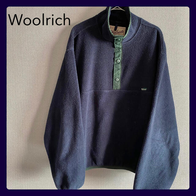 WOOLRICH(ウールリッチ)のWOOLRICHフリースプルオーバーPOLARTEC90sアメリカ製ビンテージ メンズのジャケット/アウター(ブルゾン)の商品写真