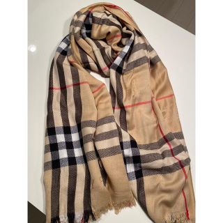 バーバリー(BURBERRY)のバーバリー　大判ストール　シルク入り(マフラー/ショール)