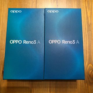 アンドロイド(ANDROID)の【ぶちゃいく様専用】OPPO Reno3 A ブラック　SIMフリー　2個(スマートフォン本体)