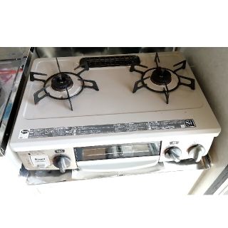 リンナイ(Rinnai)の2口ガスコンロ　ジャンク品(調理機器)