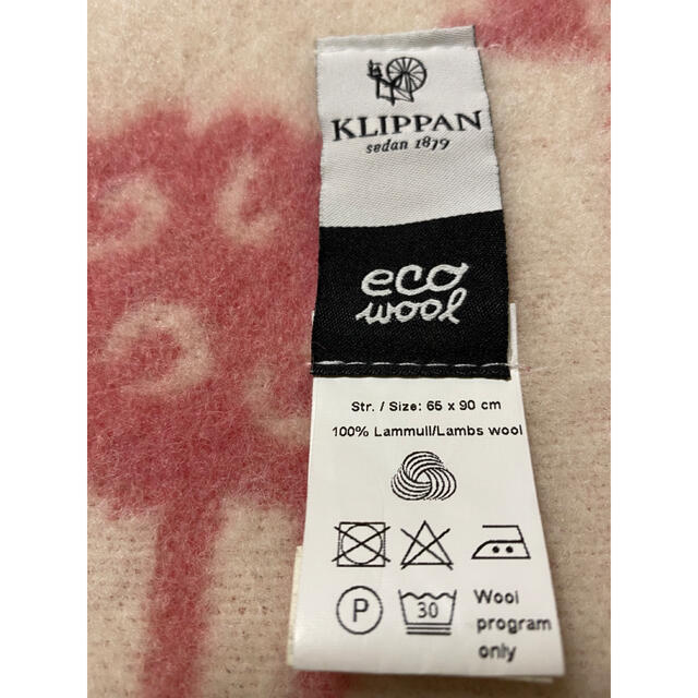 KLIPPAN(クリッパン)のKLIPPAN ECO WOOL クリッパン ウールミニブランケット 65×90 インテリア/住まい/日用品の寝具(毛布)の商品写真