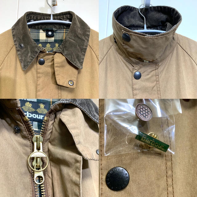 Barbour(バーブァー)のBarbour WASHED BEDALE SL 36 ピンバッジ付 バブアー メンズのジャケット/アウター(ミリタリージャケット)の商品写真