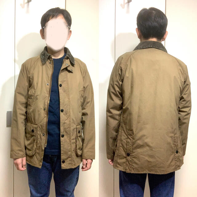 Barbour WASHED BEDALE SL 36 ピンバッジ付 バブアー