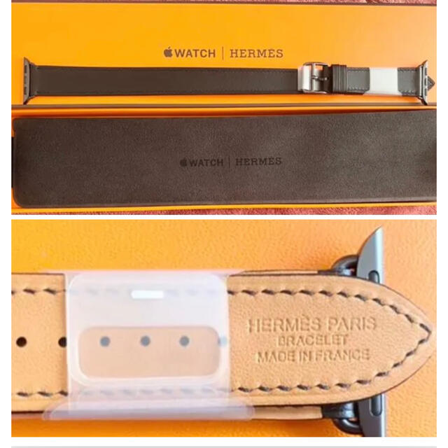 Hermes(エルメス)の（新品） Apple Watch HERMES38.40ミリ用バンドのみ メンズの時計(レザーベルト)の商品写真