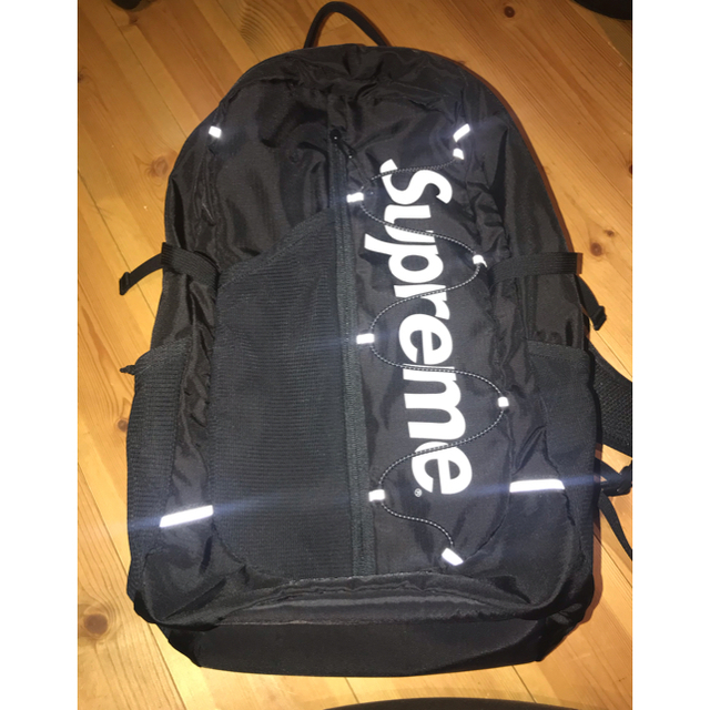 supreme 17ss Back pack Box Logo Black 黒