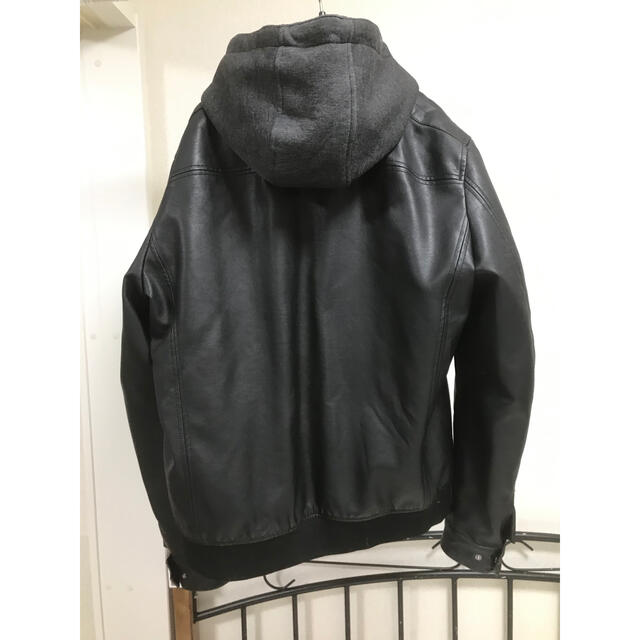 ZARA(ザラ)のザラ　ライダースジャケット　ブラック　XL メンズのジャケット/アウター(ライダースジャケット)の商品写真