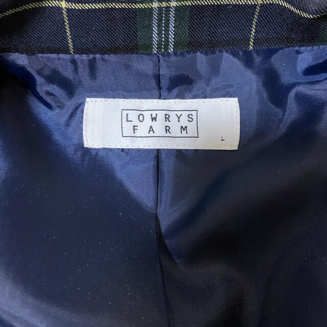 LOWRYS FARM(ローリーズファーム)の【値下げ】lowrys farm チェックジャケット　未使用品 レディースのジャケット/アウター(その他)の商品写真