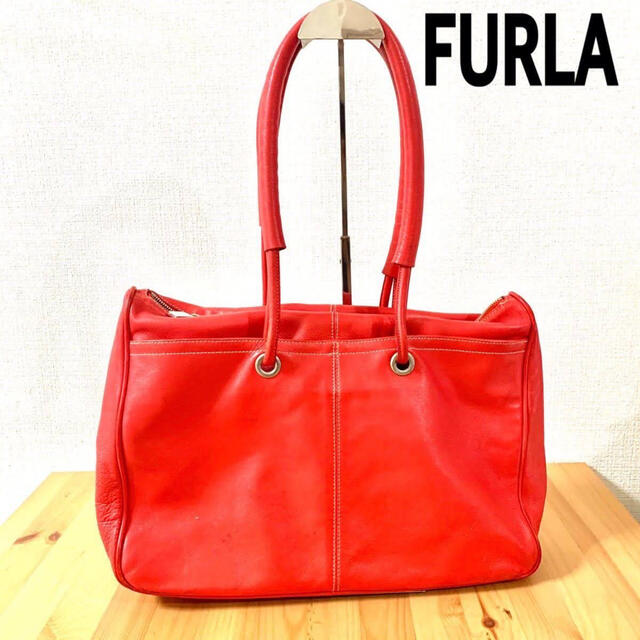 Furla(フルラ)の【FURLA】フルラ トートバッグ 赤 レッド バッグ レディースのバッグ(トートバッグ)の商品写真