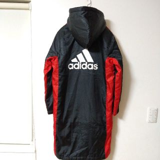 アディダス(adidas)の美品　アディダス　adidas　ベンチコート　ボアコート　150　キッズ　デカロ(ウェア)