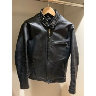 ショット(schott)の【美品】正規品 Schott シングルライダースジャケット(ライダースジャケット)