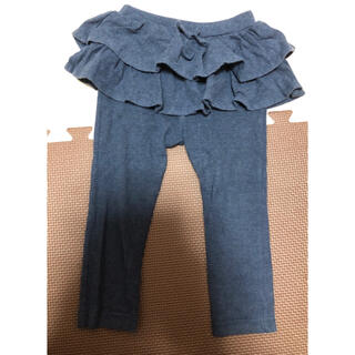 ユニクロ(UNIQLO)のユニクロ　スカッツ　90cm  ブルー　スカート　パンツ(パンツ/スパッツ)