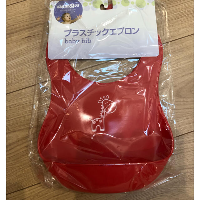 トイザらス(トイザラス)の新品☆プラスチックエプロン キッズ/ベビー/マタニティの授乳/お食事用品(お食事エプロン)の商品写真