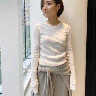 アパルトモンドゥーズィエムクラス(L'Appartement DEUXIEME CLASSE)のアパルトモン　RIB L/S TOP ナチュラル(カットソー(長袖/七分))