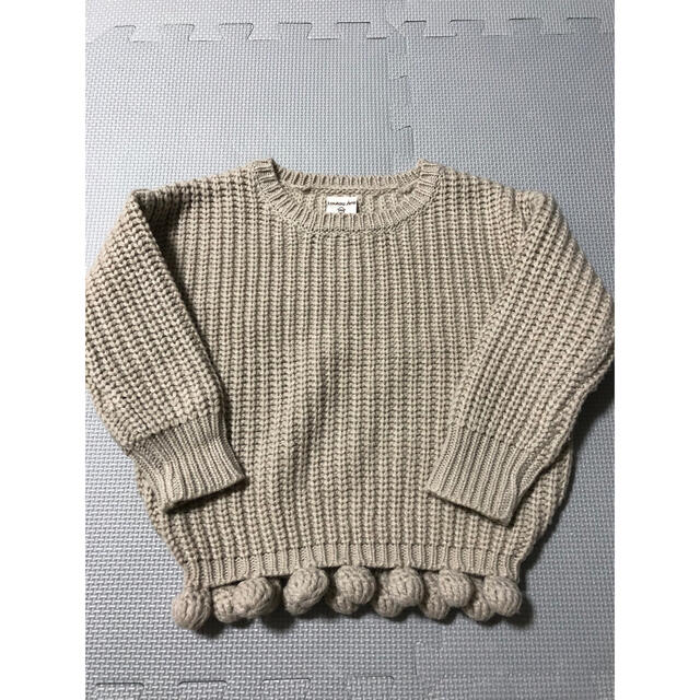 しまむら(シマムラ)のポンポンニット キッズ/ベビー/マタニティのキッズ服女の子用(90cm~)(ニット)の商品写真