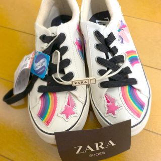 ザラキッズ(ZARA KIDS)のZARA kids/ワッペンスニーカー/21cm(スニーカー)