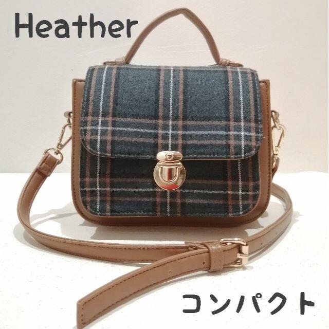 heather(ヘザー)のHeather ショルダーバッグ コンパクト 秋冬 チェック柄 レディースのバッグ(ショルダーバッグ)の商品写真