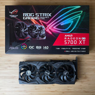 エイスース(ASUS)のASUS 5700XT ROG STRIX 8GB(PCパーツ)