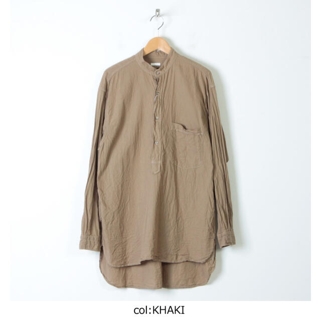 新品 COMOLI ベタシャンプルオーバーシャツ KHAKI スタイリスト私物